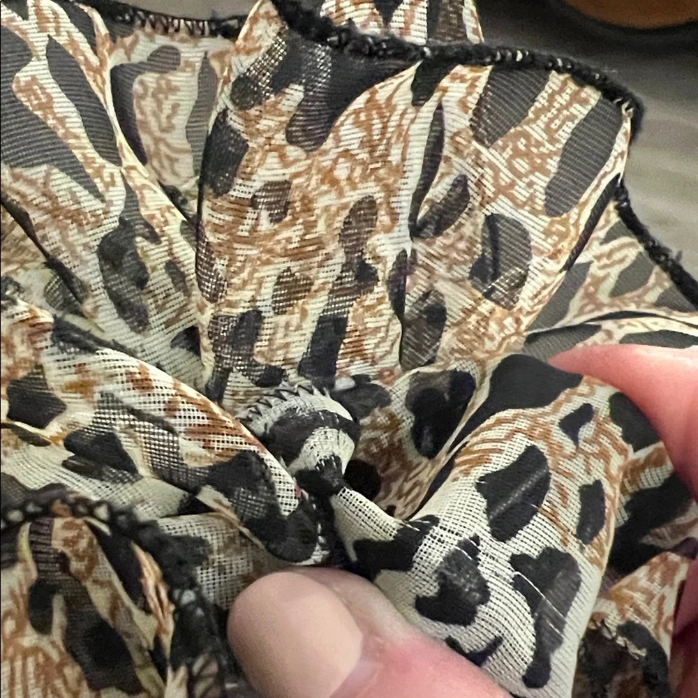 Leopard Hair Scrunchie Clip animal pattern lightweight
